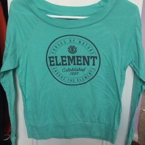 tealish element shirt
