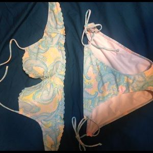 Victoria secret getaway paisley swim suit