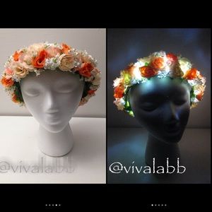 LED flower crown