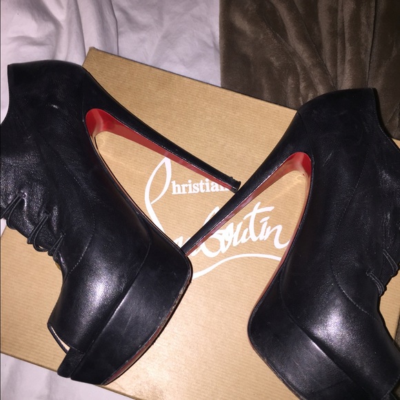 authentic louboutin peep toe booties SOLD - Picture 4 of 4