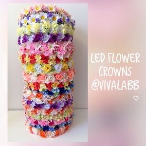 Flower crowns with LED lights!