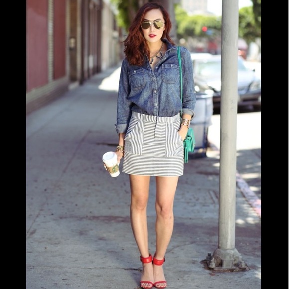 Madewell Dresses & Skirts - Madewell Striped Mini Skirt