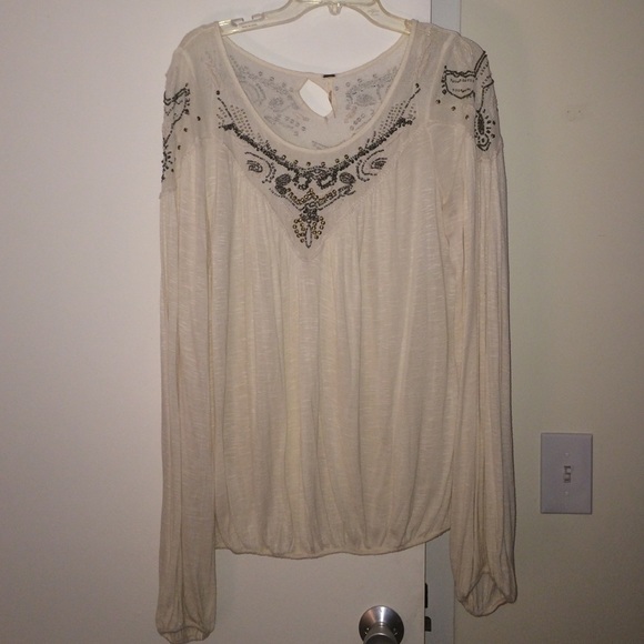 Free people beaded top size L