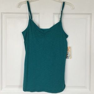 Green/teal color Mudd cami