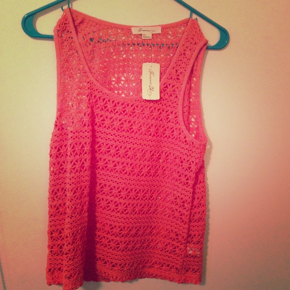 Rose colored knit top