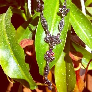 Amethyst Drop Necklace