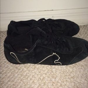 Black suede limited edition pumas