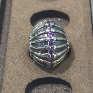Purple show stopper pandora charm