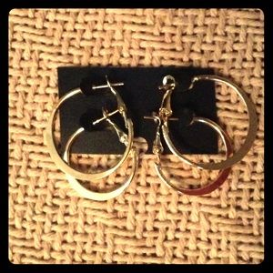 Small gold hoop earrings