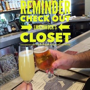 CHEERS! Bookmark to help you locate my closet😎