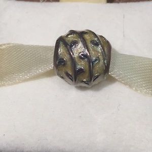 Pandora yellow vines charm
