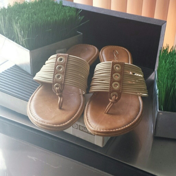 Clark sandles leather