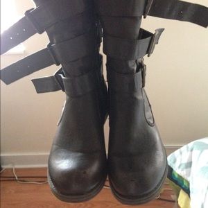 Chocolate Brown Combat Boots