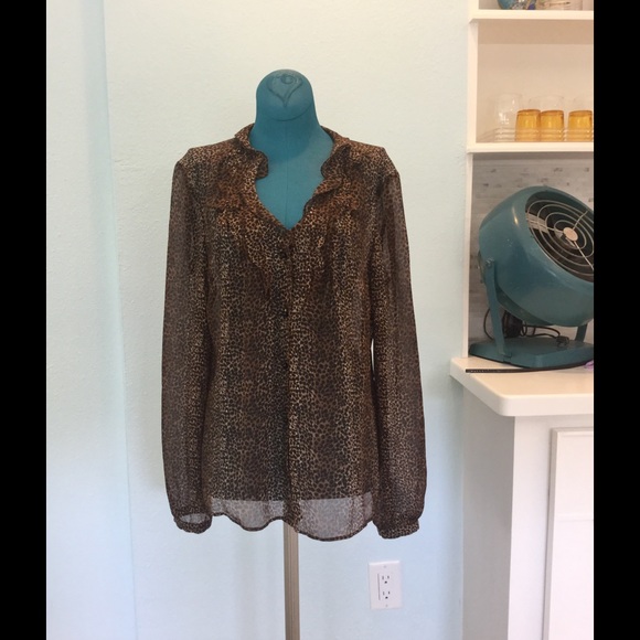 Ann Taylor Tops - Ann Taylor leopard print top