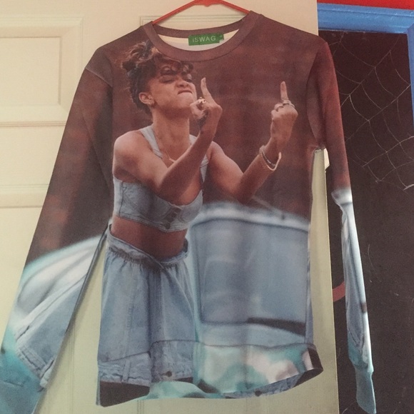 Medium size Rihanna "F U" sweater. Brand new