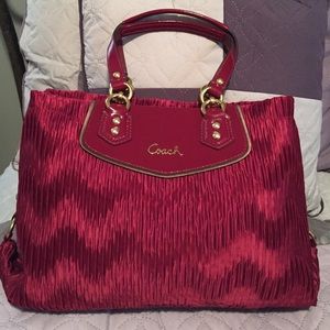 Coach Ashley GatheredSatin Wine
