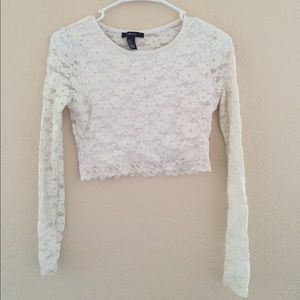 Lace crop top