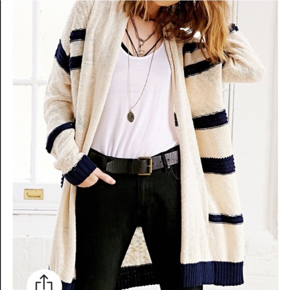 Urban Outfitters Nautical Striped Open Cardigan - Picture 3 of 3