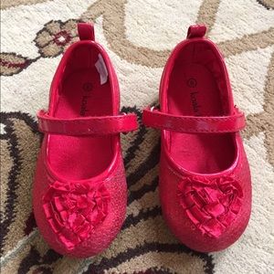 Girls red dressy shoes
