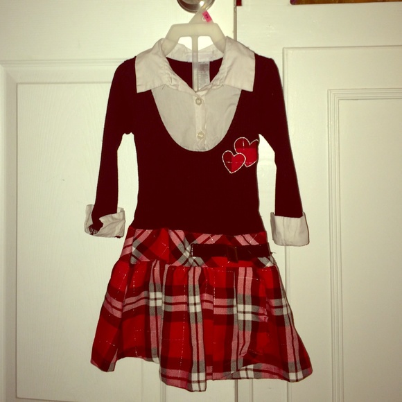 Little girls sweater, dress combo