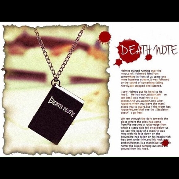 Death note watch fashion necklace