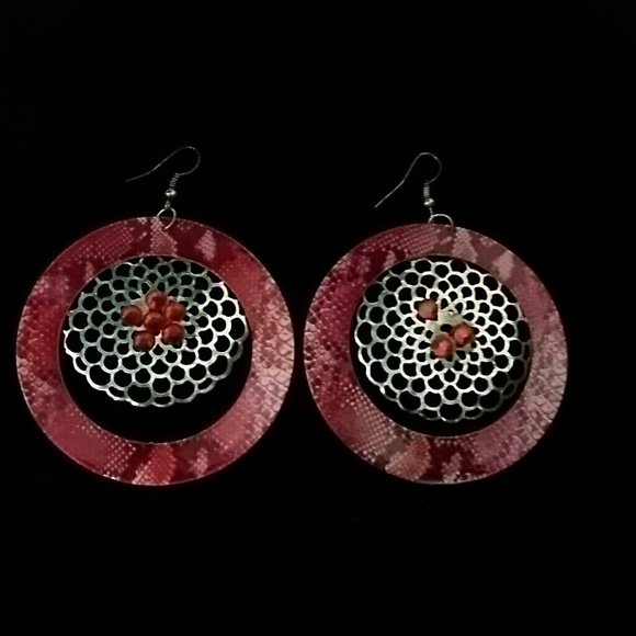 RedTag Rasberry Color Round Earing - Picture 1 of 3