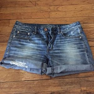 American Eagle distressed boyfriend fit shorts