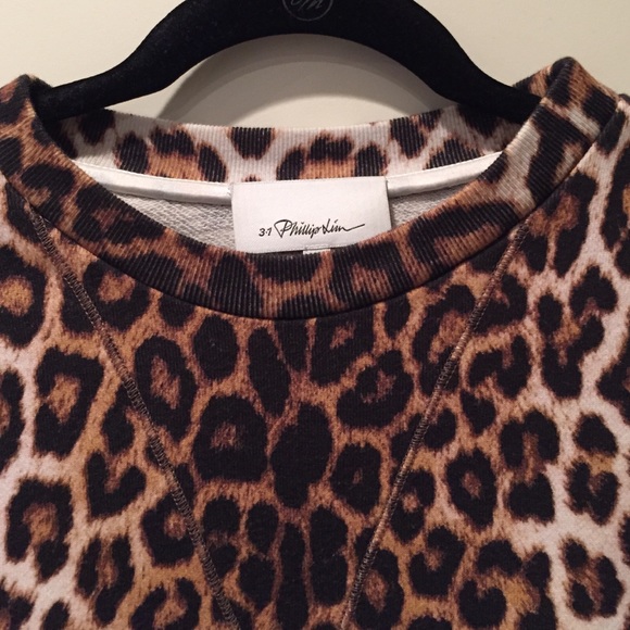 3.1 Phillip Lim Leopard Tunic Sweatshirt