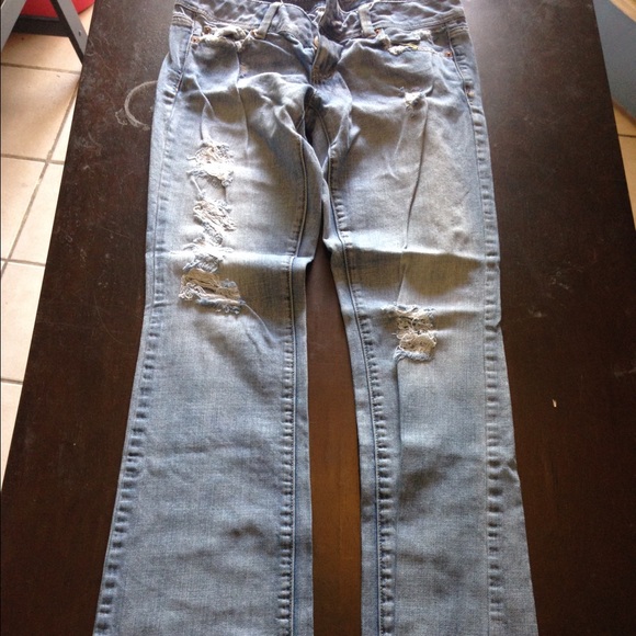 Distressed American Eagle jeans