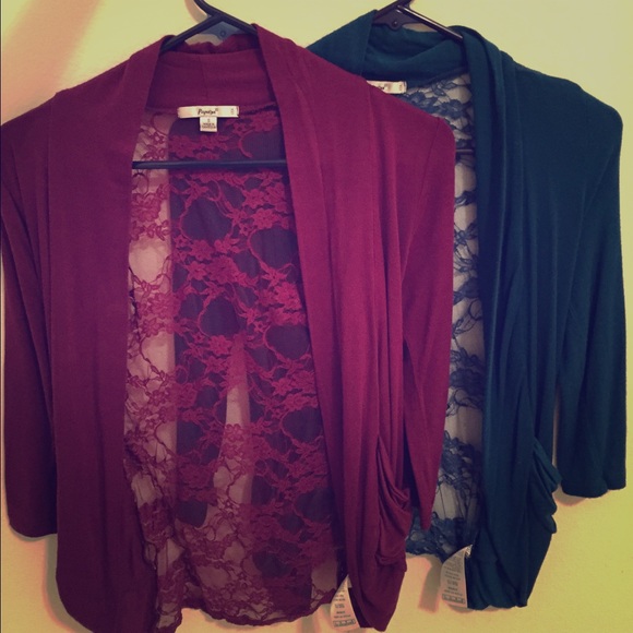 BUNDLE!!! Purple and Blue Lace Cardigan!!!
