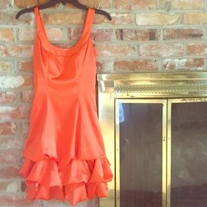 Bright orange Morgan & Co. Party dress