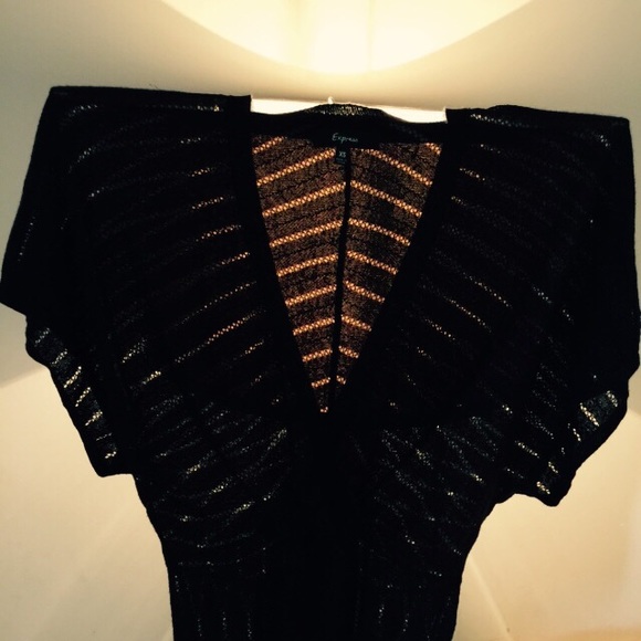 Black express sheer top.