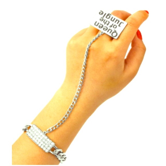 Queen of the Jungle Crystal ID Bracelet and Ring