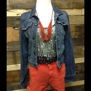 Distressed Jean jacket