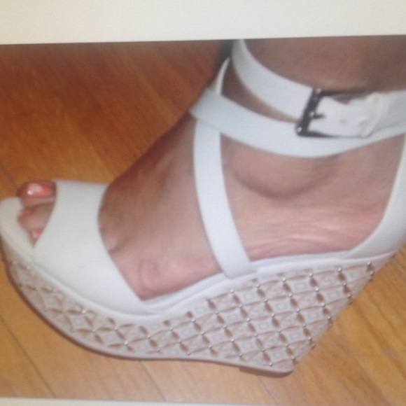 MK White,Silver & Gold  Shoes.