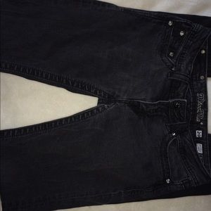 Black Miss Me Skinnys!