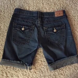 True Religion Riley boyfriend shorts