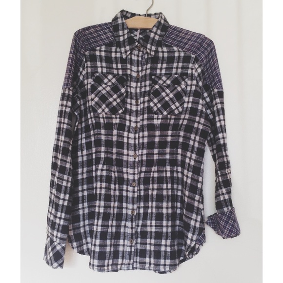 ⛔️SOLD ON VINTED⛔️FP "Catch Up With Me" Plaid Top - Picture 2 of 4