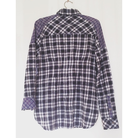 ⛔️SOLD ON VINTED⛔️FP "Catch Up With Me" Plaid Top - Picture 3 of 4