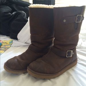 Leather Ugg boots