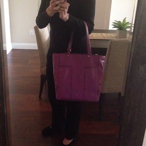 Tous Purple Shopping leather handbag