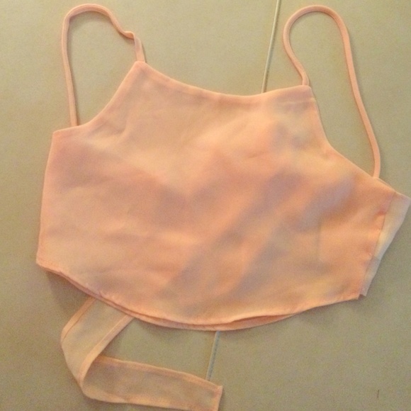 Brandy Melville Peach Berit Top