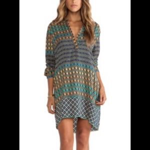 Tolani Lorraine Navy Circles Tunic. Sz M. 2 Avail