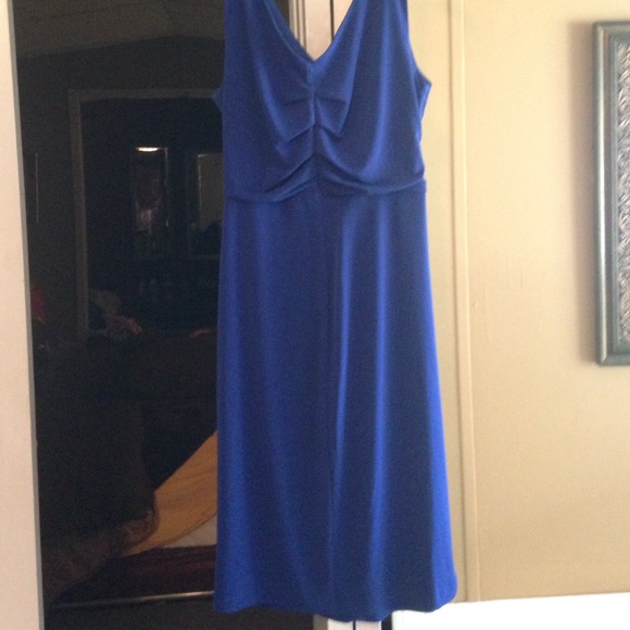 Size 10 bright blue dress very nice - Picture 2 of 2