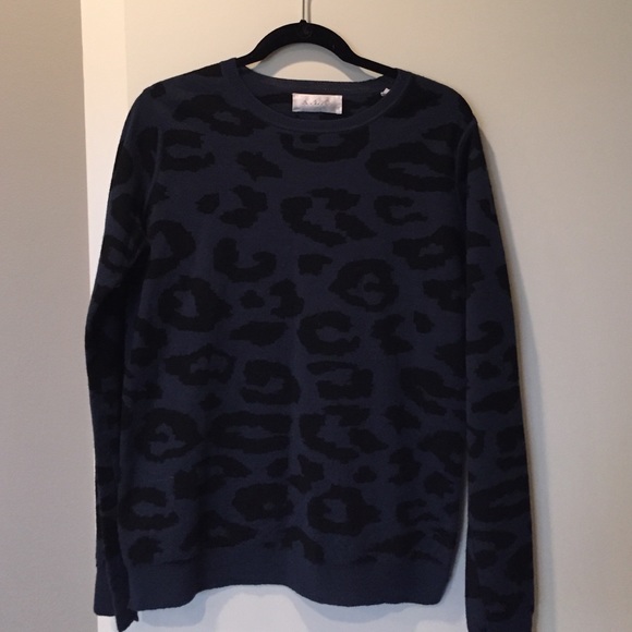 A.L.C. Blue Leopard Sweater