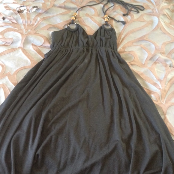 Black cotton dress. Soprano