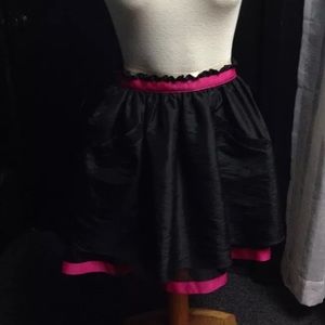 Betsey Johnson Black and Pink crinoline Skirt