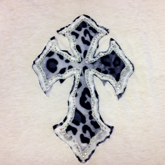 Velvet Stone tshirt with bling cross