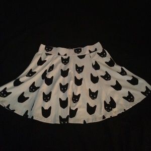 cat printed skirt from h&m