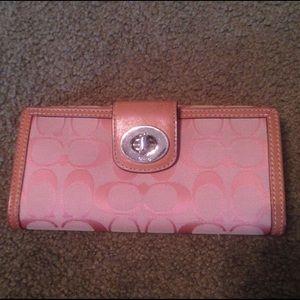 Orange Coach Wallet